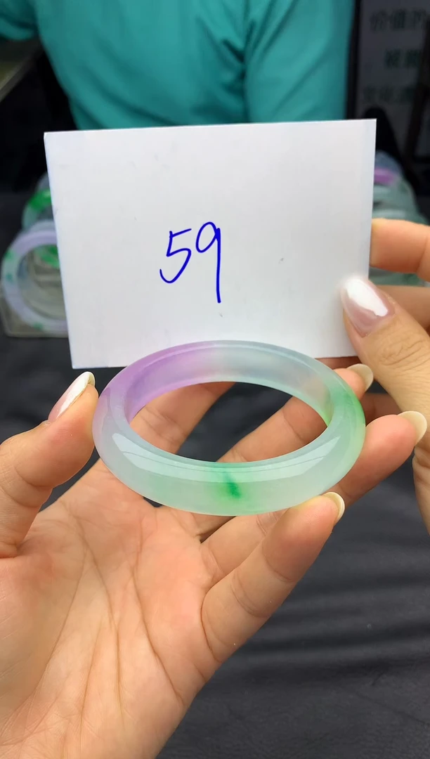 玉石冰翠非料时尚手镯成品