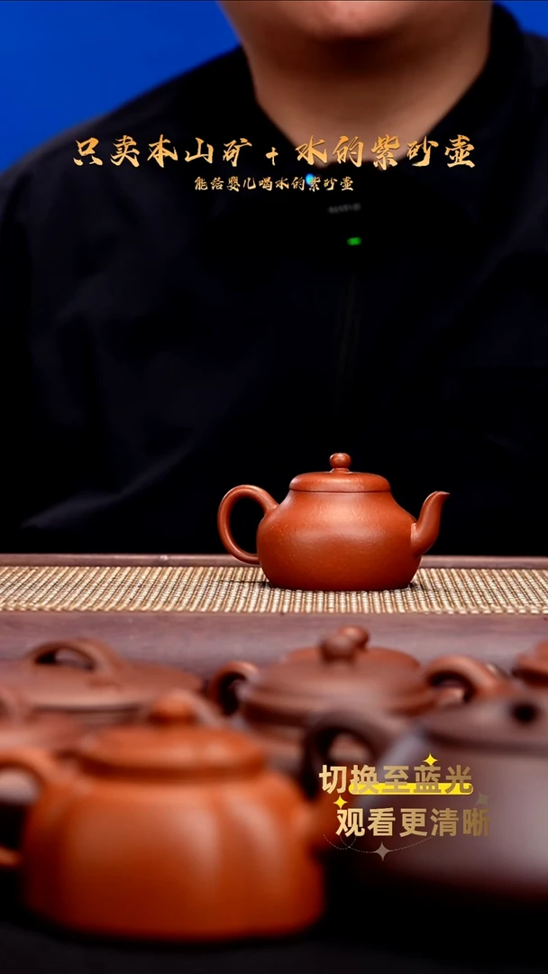 茶壶紫砂全手龙山朱泥 君德