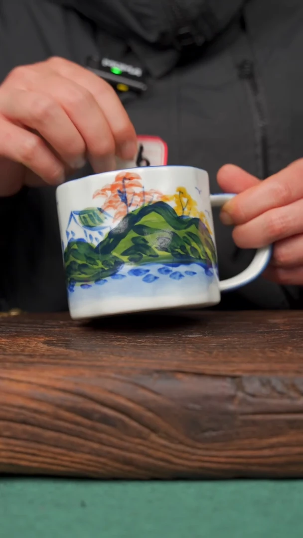 【闪购商品】瓷片90景德镇手绘釉下彩