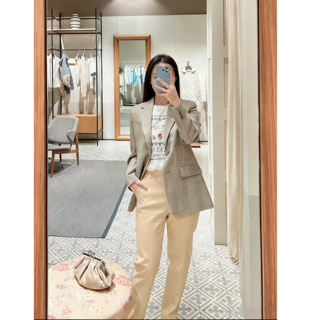 未使用 MaxMara 国现 时尚百搭羊毛西装外套 WT0072