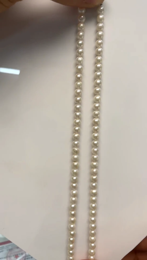 颈饰银S925镶嵌淡水珍珠5-6