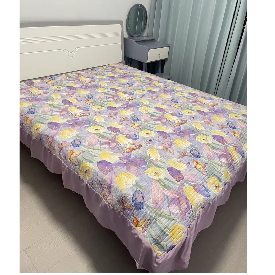 【花开富贵】2025新款5D印花超软亲肤大人学生通用床盖