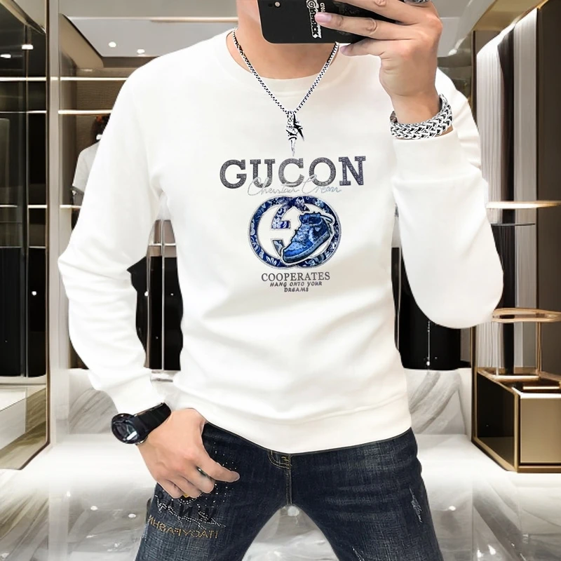 Vaesric Poseidon/瓦萨琪波塞冬欧货时尚修身圆领男卫衣长袖保暖