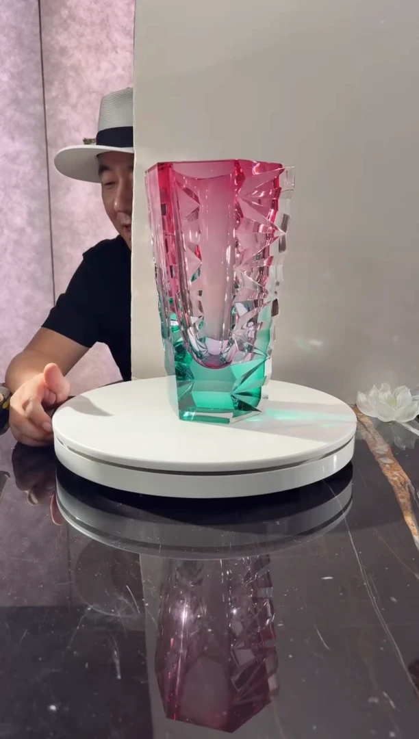 摆件CS0101066金红冰岛火山艺术花器