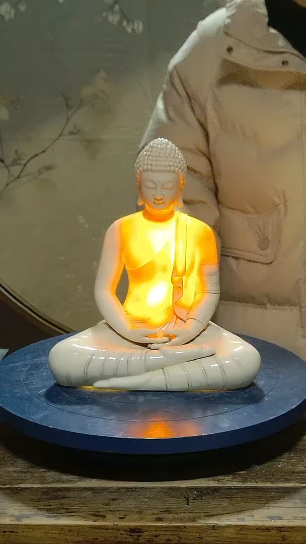 观音德化瓷佛祖造像高30公分