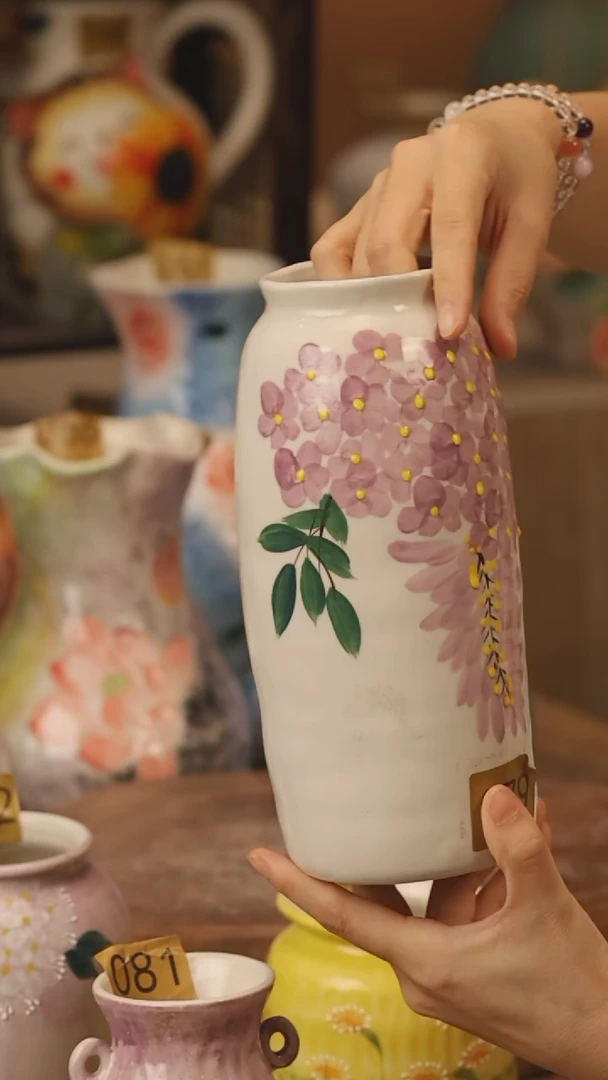 陶瓷079景德镇设计师手作花器摆件侘寂风