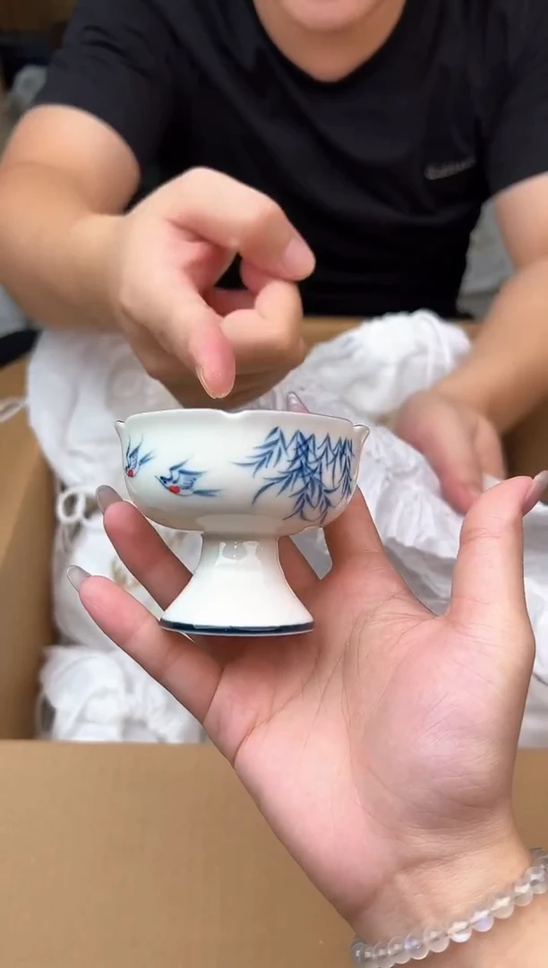 青几 手绘竹子主人杯