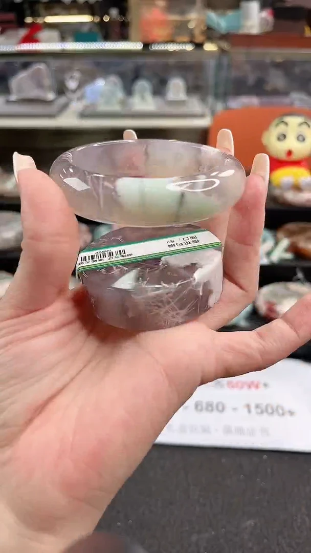 未镶嵌手镯石英质玉58圈口（赠品镯心）665502