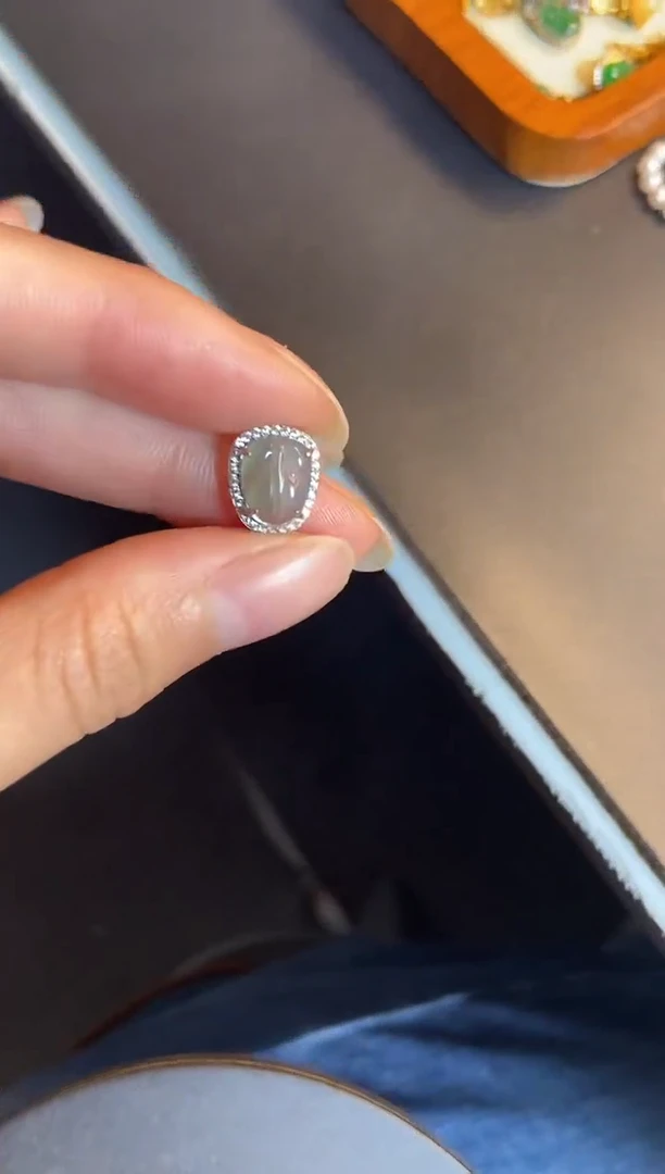 吊坠(不含链)银S925镶嵌翡翠1