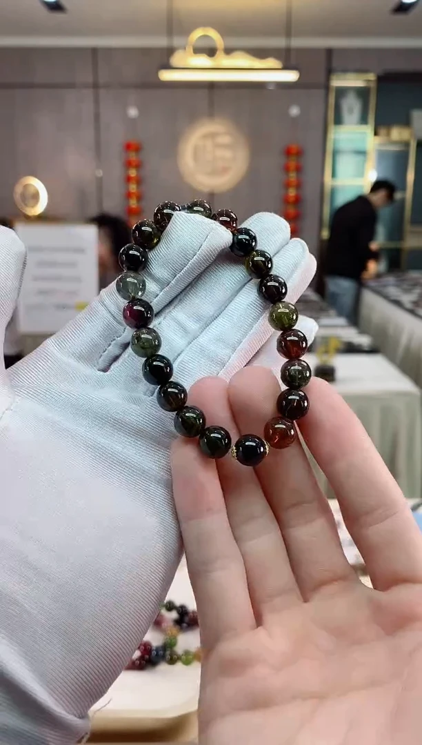 【闪购商品】碧玺单圈手串9mm+未镶嵌（多样性发一条）xion