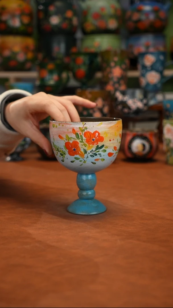 紫砂油画手绘釉下彩