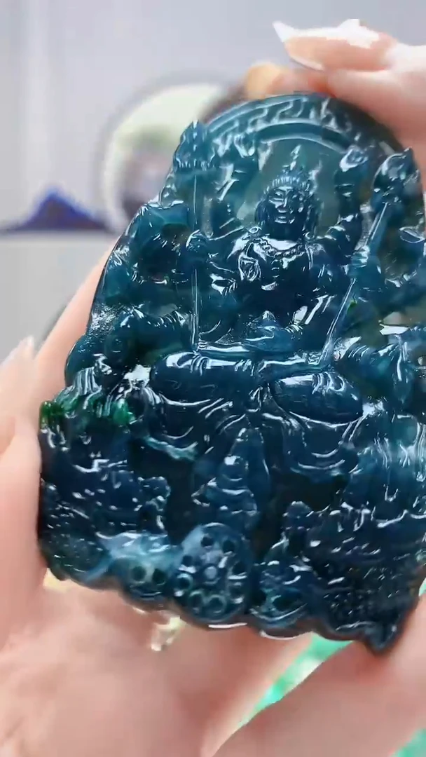 未镶嵌定制翡翠4868DD-毛货挂件28