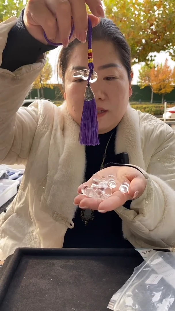 未镶嵌珠宝半成品水晶白水晶葫芦D165多样性发其一