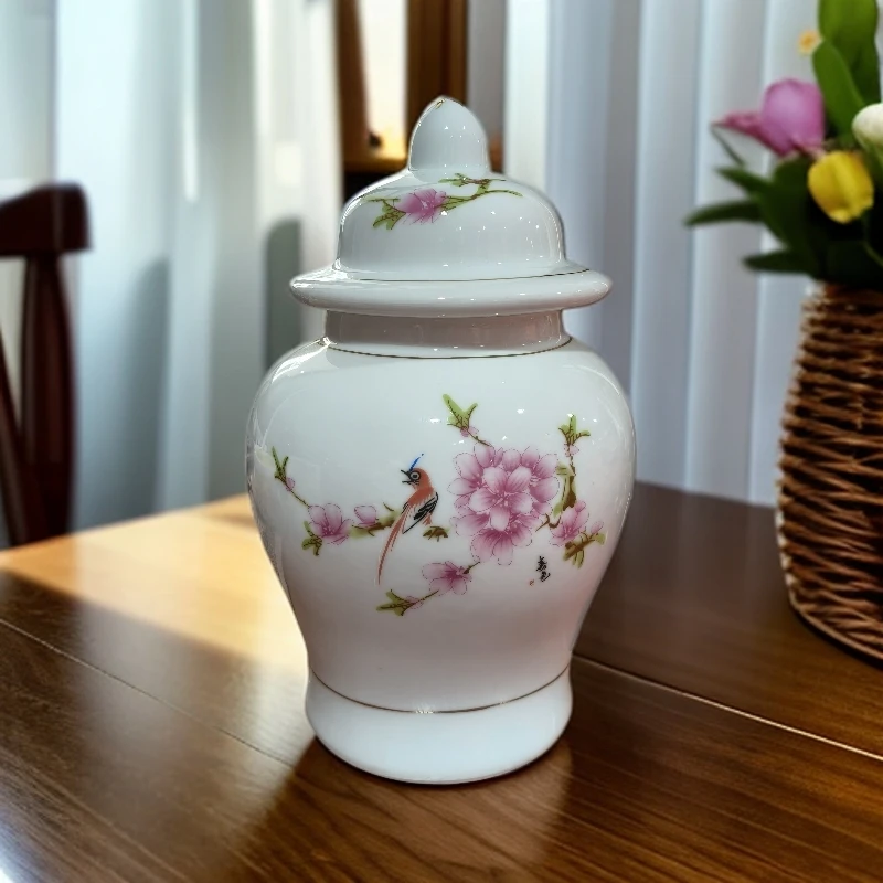 XD-ZH-XD2654水点桃花将军罐567-有描线+底座