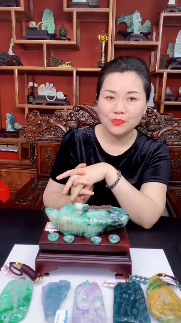 定制翡翠未镶嵌千*V1095ry-毛货挂件