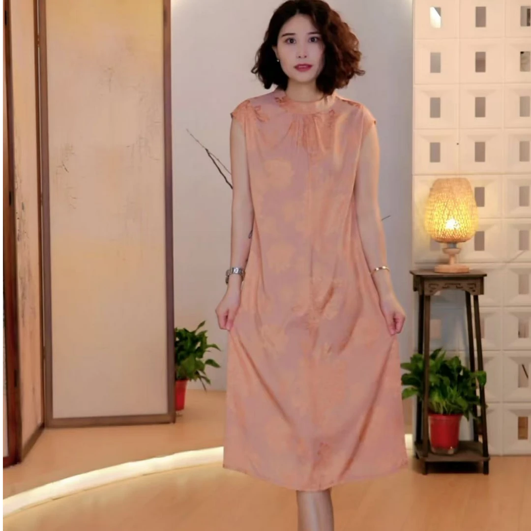 粉底色牡丹印花小衫B2-10