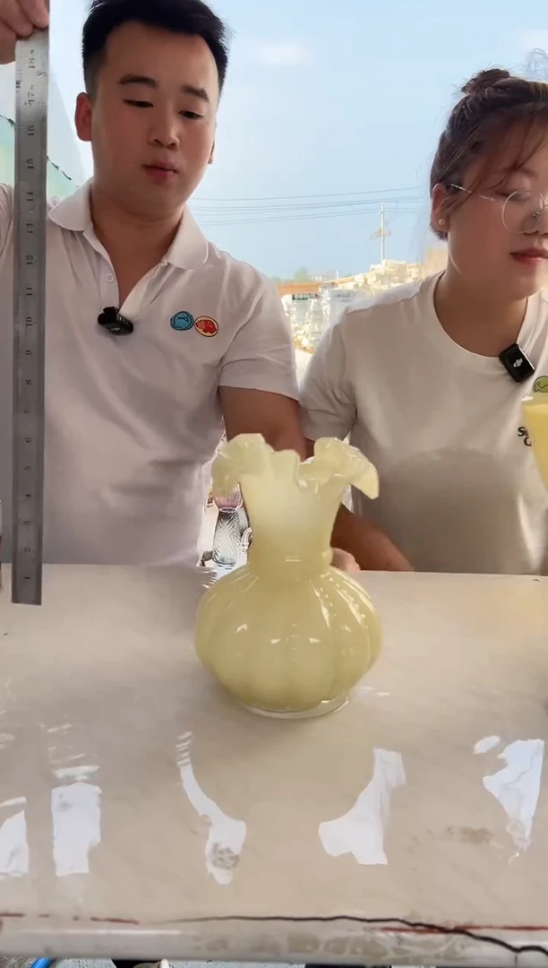 现代客厅摆件玻璃花瓶高级感
