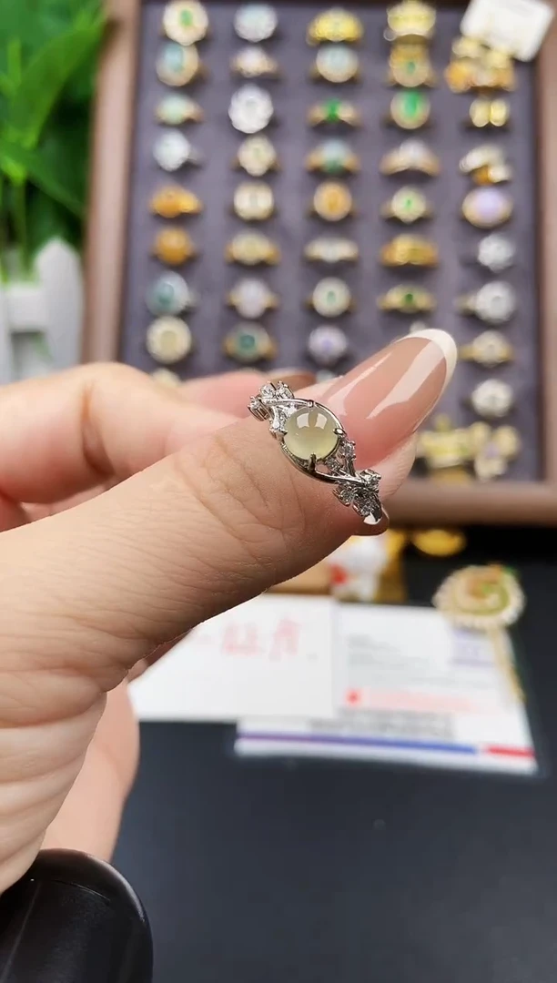 银S925镶嵌戒指翡翠21
