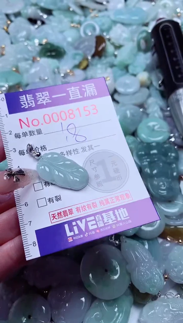 翡翠未镶嵌吊坠(不含链)8153