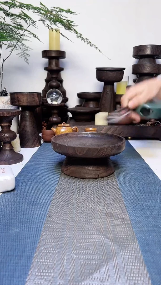 香樟木侘寂风碳化木器