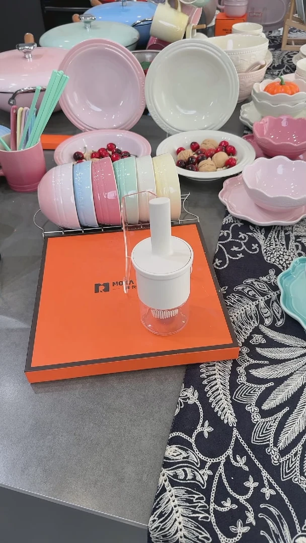 【闪购商品】瓷1个装油刷瓶300ml-奶油白