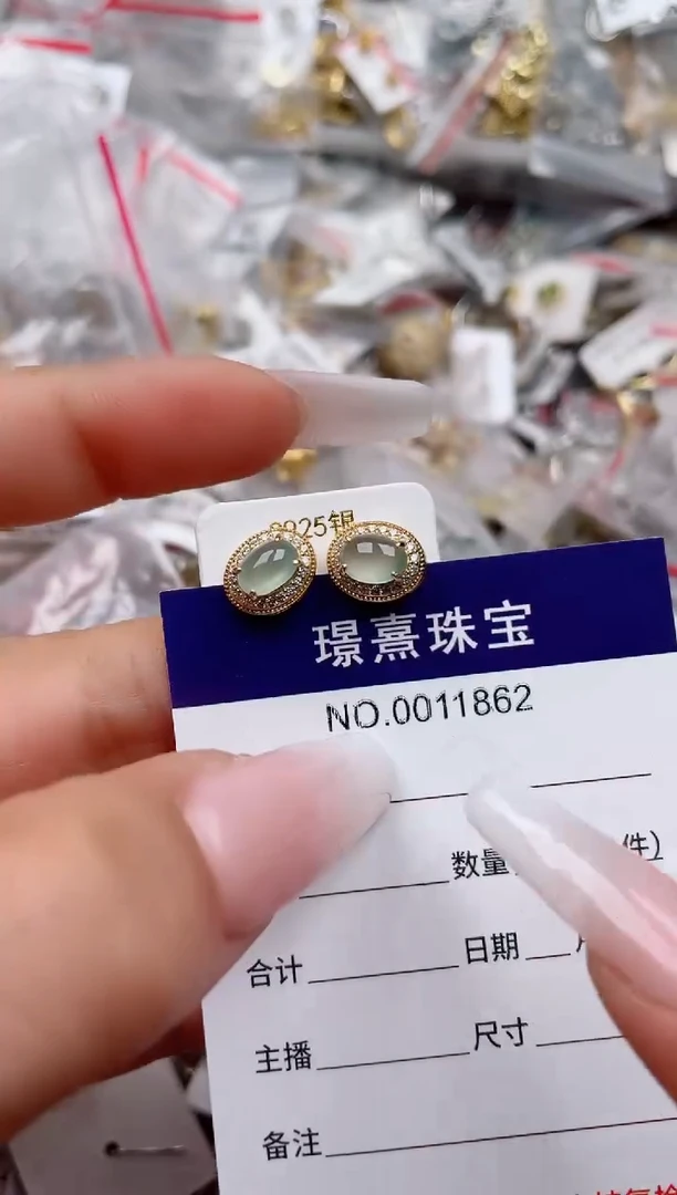 【闪购商品】翡翠银S925镶嵌戒指、、