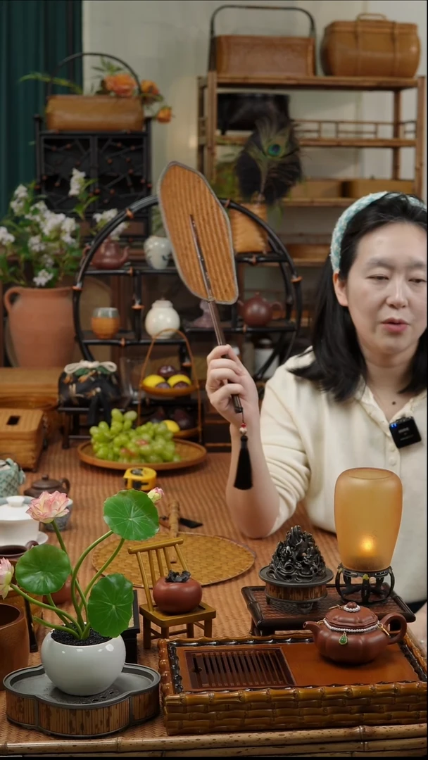 【闪购商品】非遗竹编宋锦碧螺扇