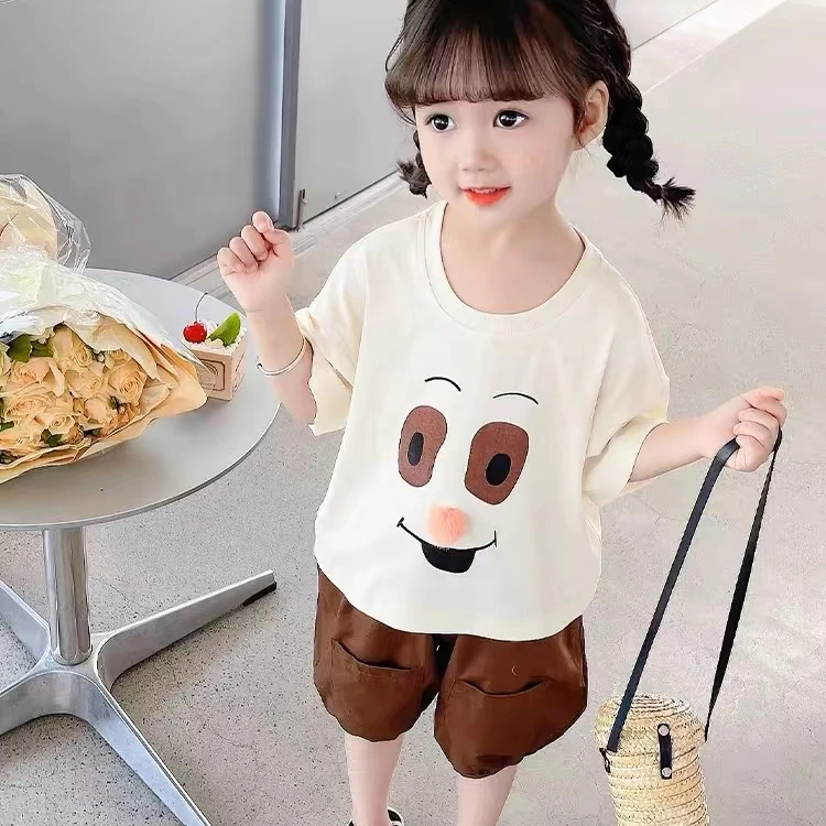 22125女童夏季卡通套装2025新款儿童可爱洋气女宝宝夏装两件套