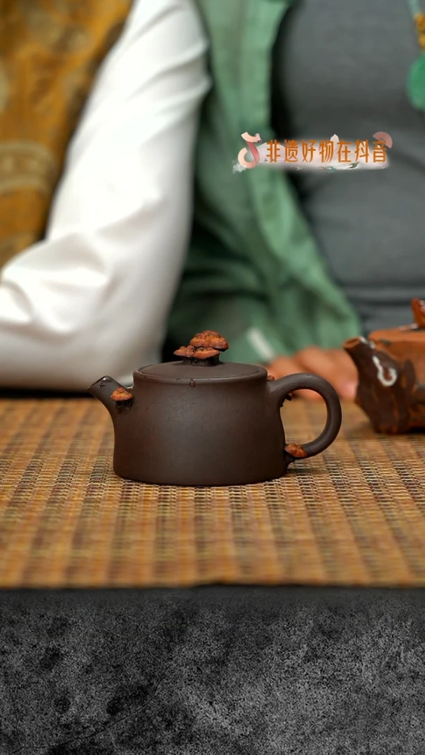 茶壶紫砂茶壶紫砂宜兴紫砂 灵芝