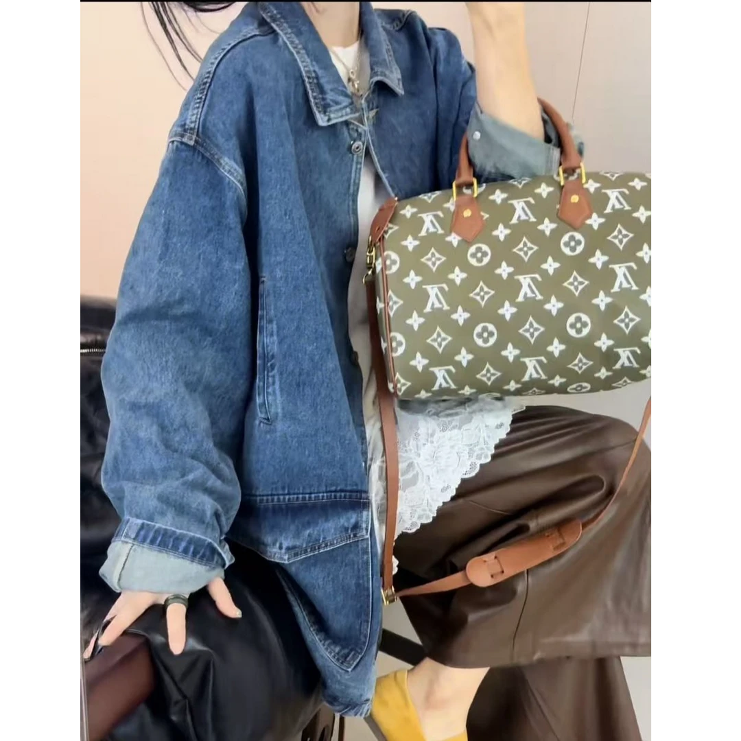 李豆儿 小众设计  宽松休闲牛仔外套