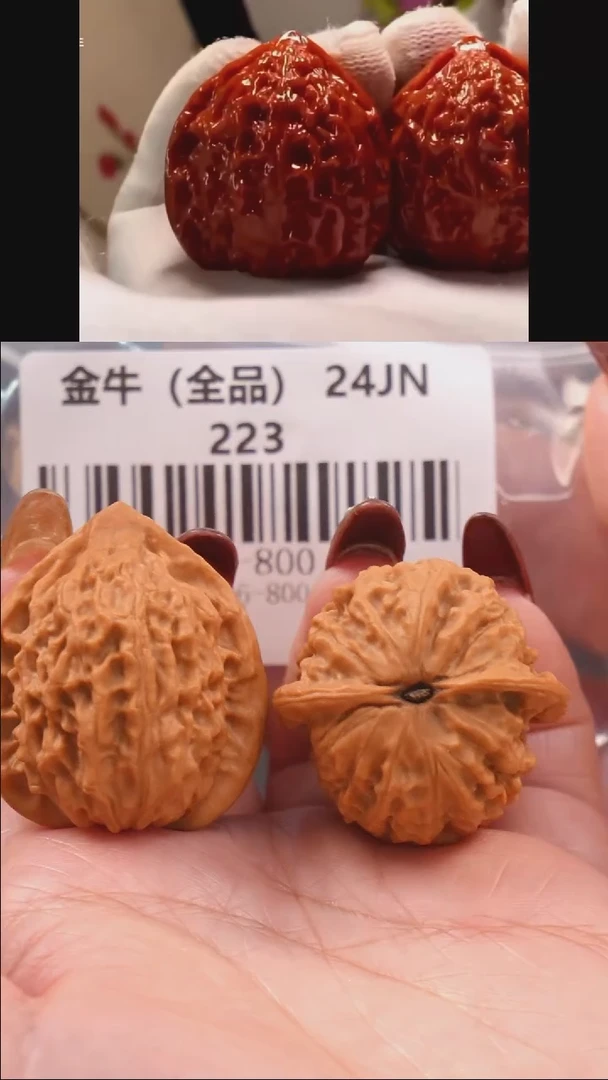【闪购商品】文玩核桃把件36金牛（全品）