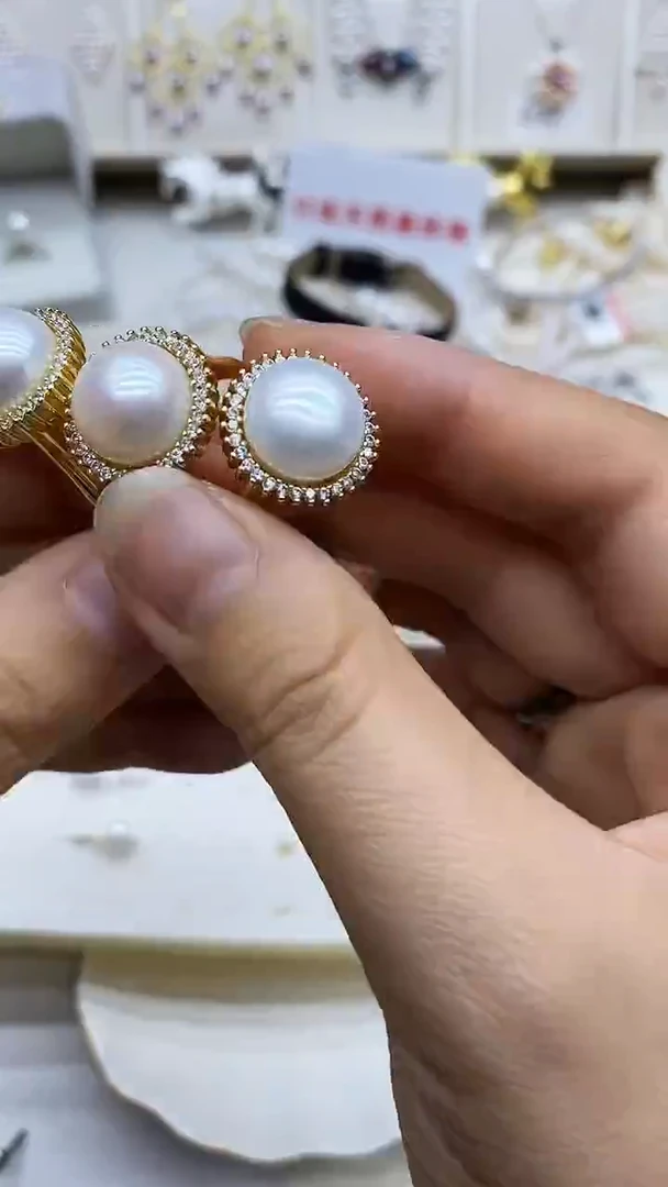 未镶嵌戒指淡水珍珠戒指多样性发其一