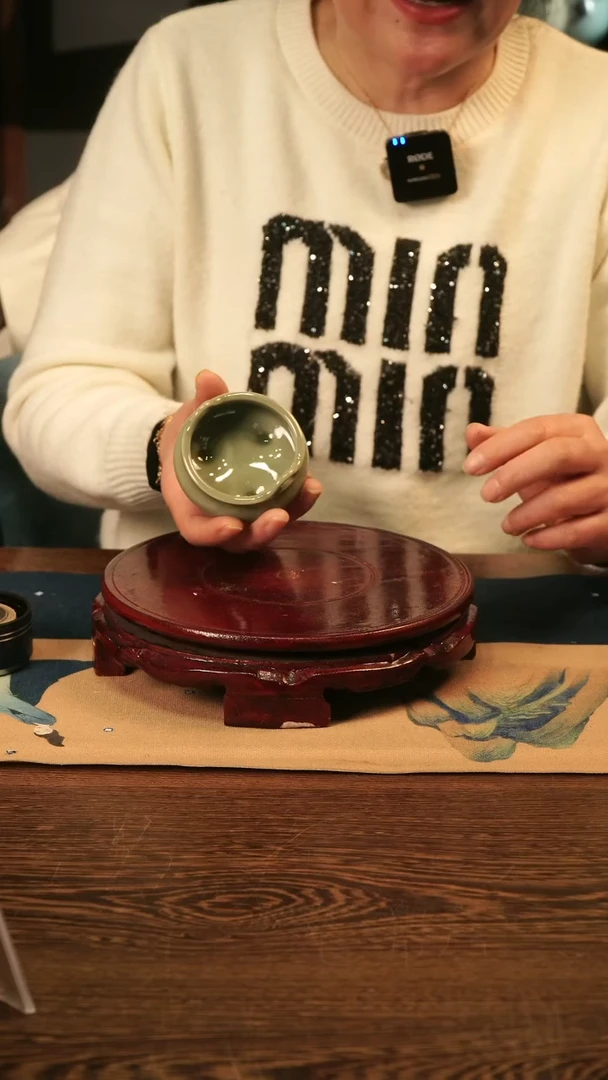 【闪购商品】青瓷 豆青釉 双耳 香炉