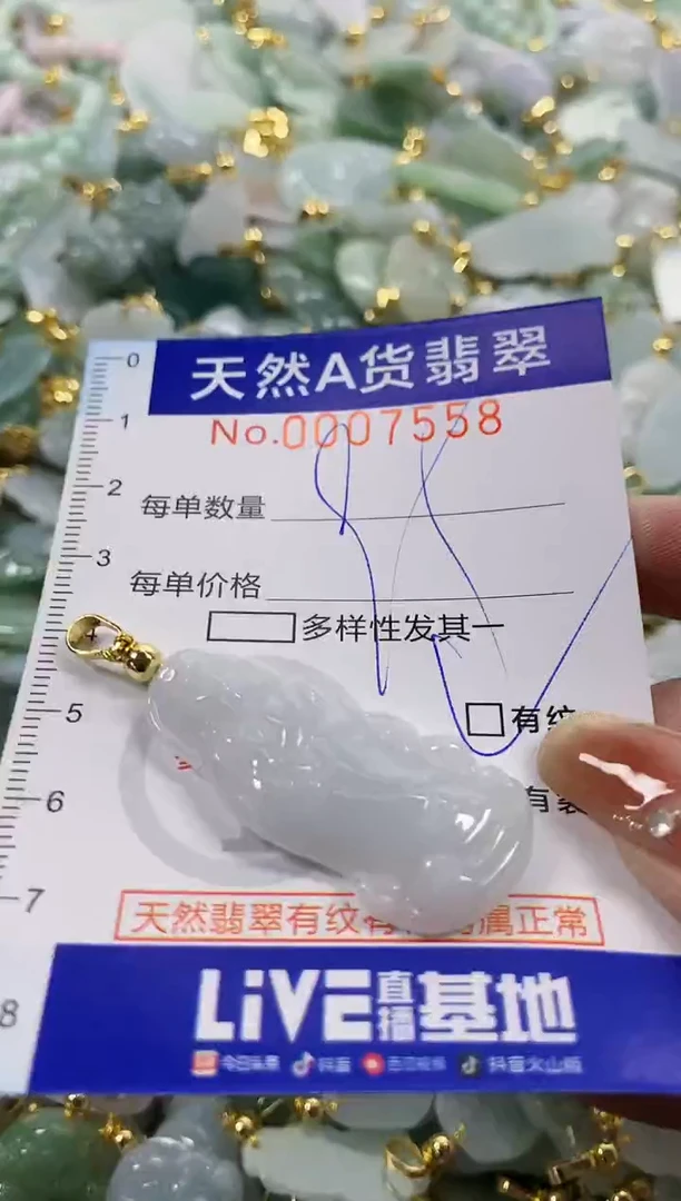 颈饰未镶嵌翡翠天然A货翡翠