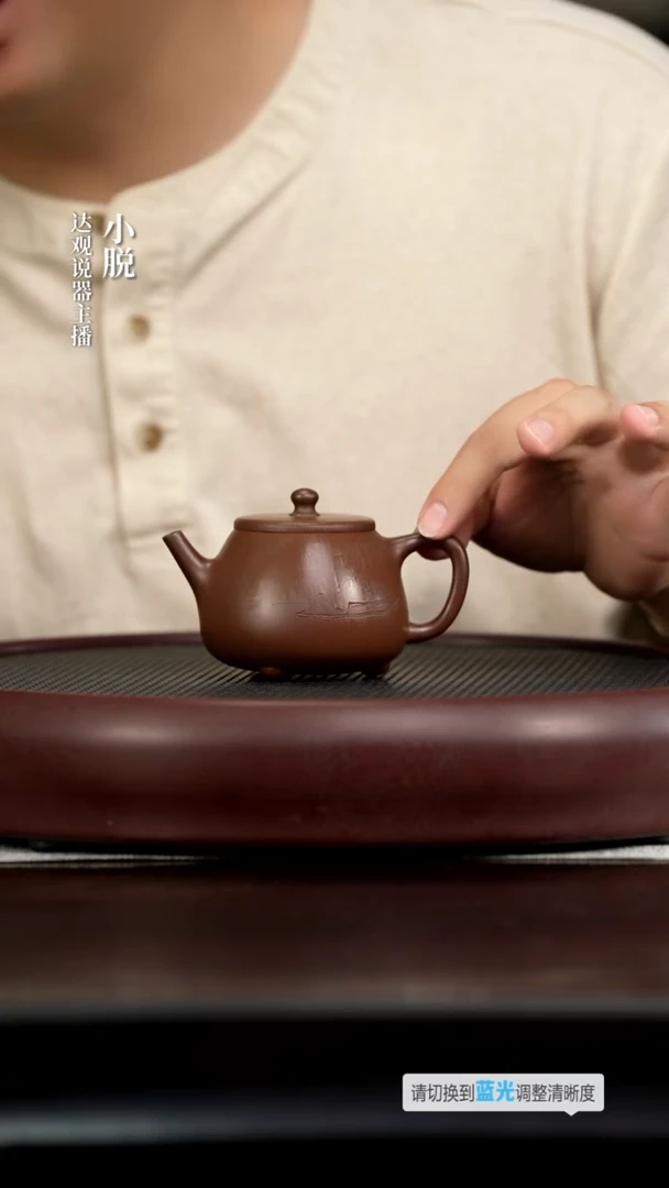 茶壶紫砂DG83畏壶万宁泉小高石瓢紫泥180