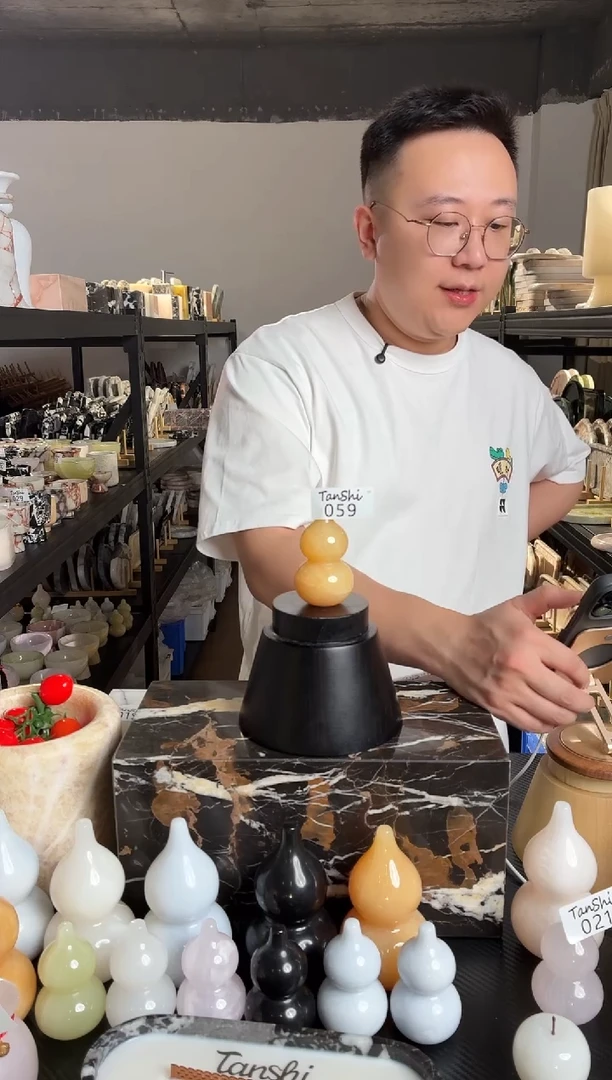 石材059黄玉小葫芦