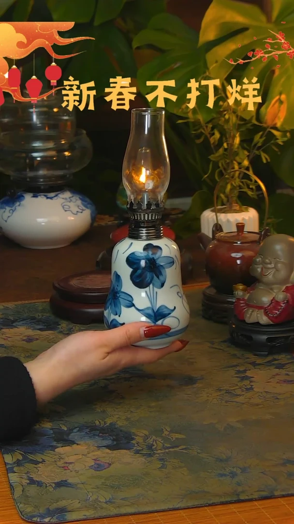 【闪购商品】景德镇陶瓷灯摆件