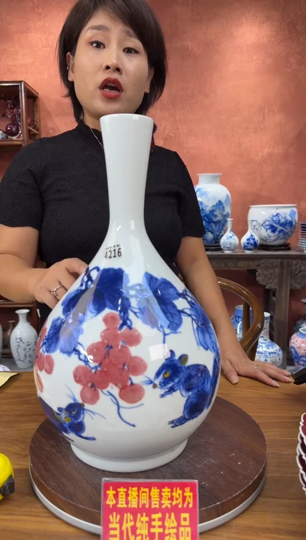 吴义松陶盟手绘陶瓷编码：4216