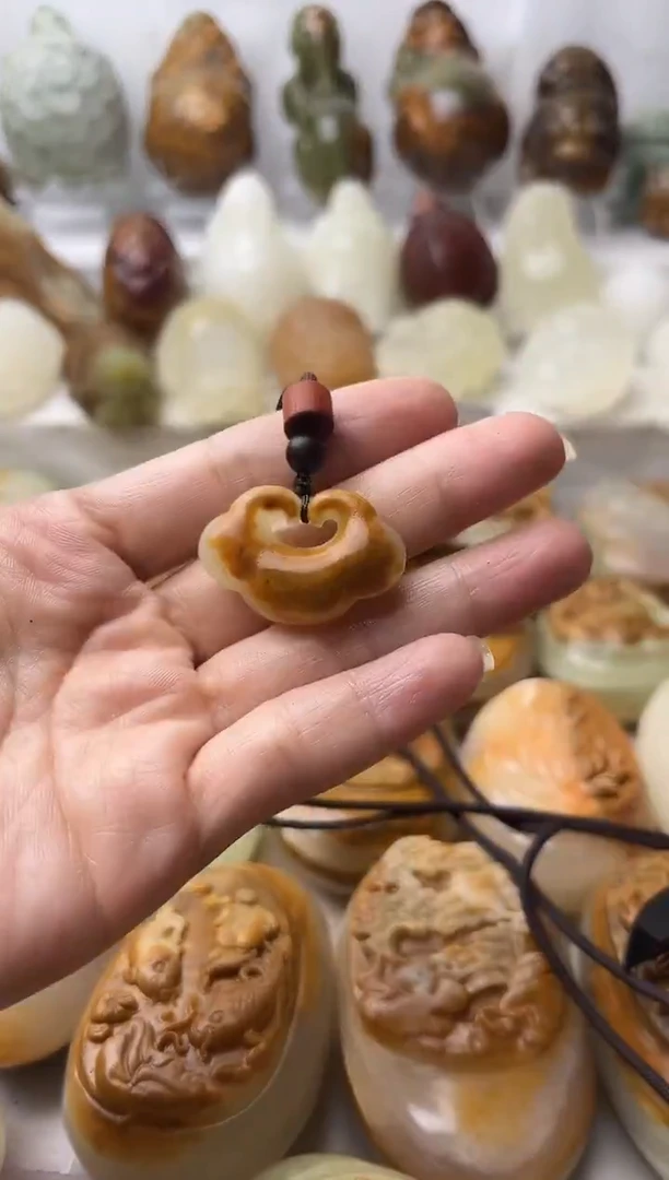 石材方解石棉纹正常不退换祥云锁