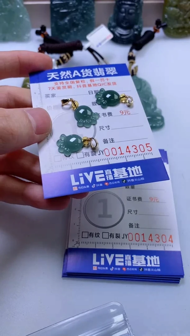 翡翠未镶嵌颈饰多样性发一件