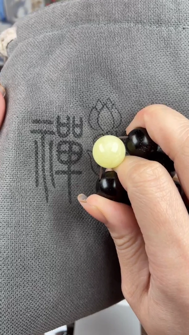 手链琥珀未镶嵌蜜蜡圆珠1.5