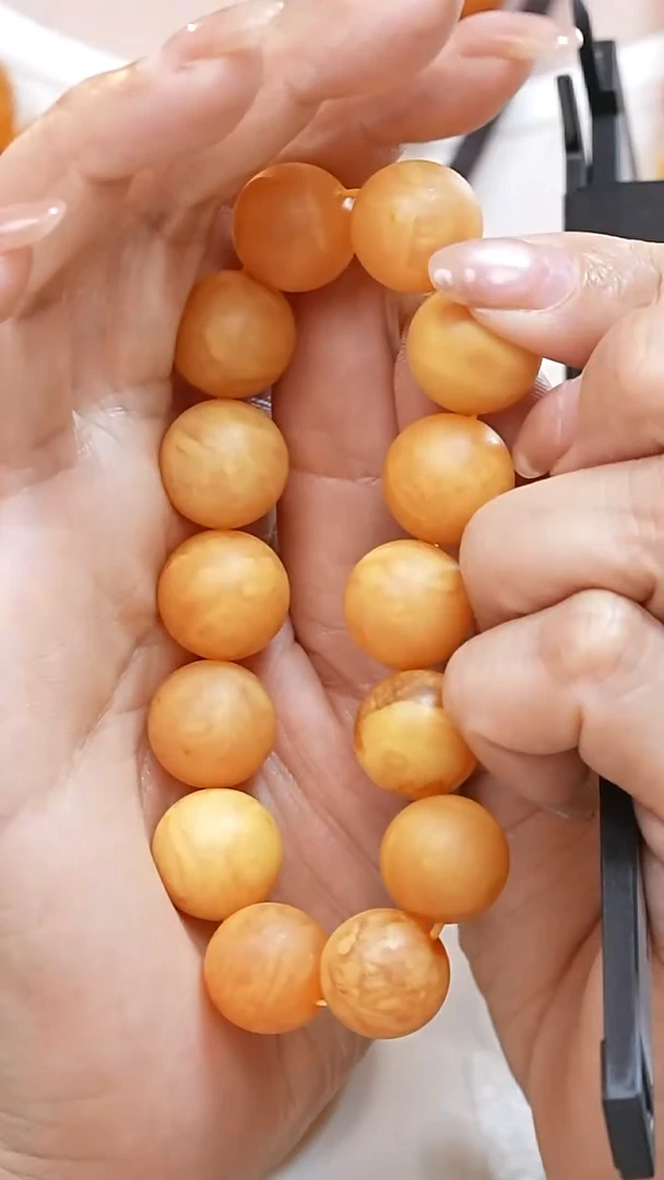 蜜蜡颈饰未镶嵌8733天然蜜蜡珠宝奇石全部保真