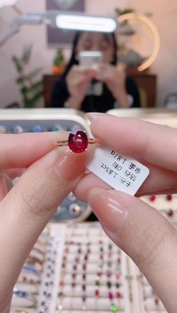 【闪购商品】碧玺18K金戒指18K金镶嵌1