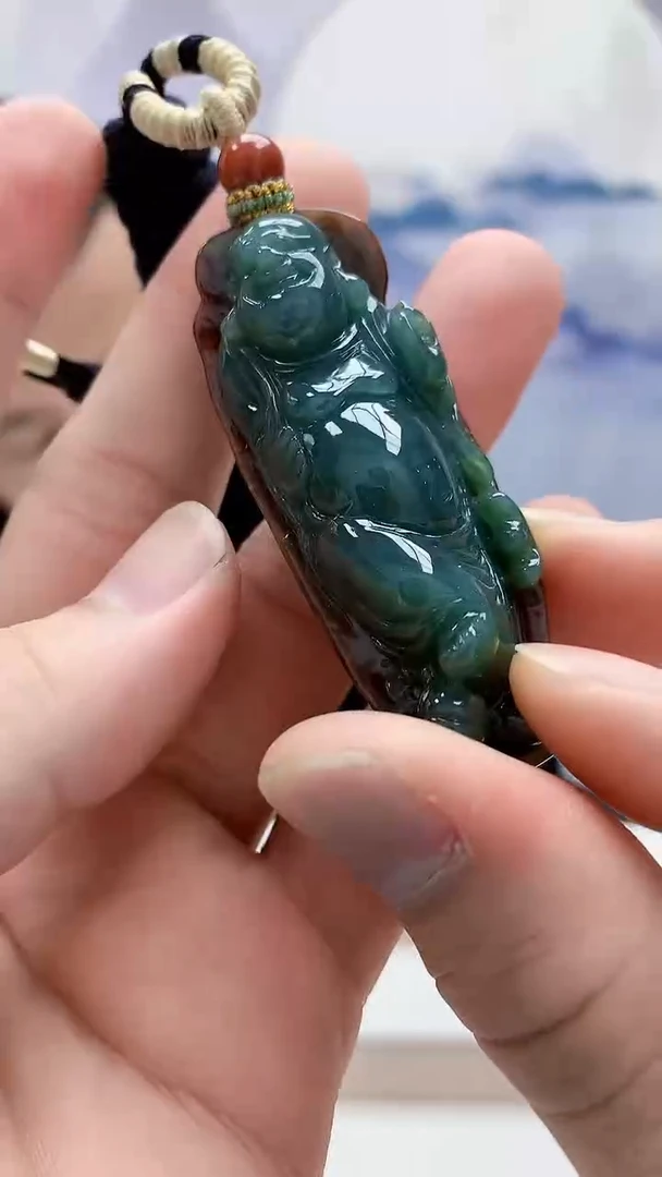 未镶嵌定制翡翠4898bb-毛货挂件34