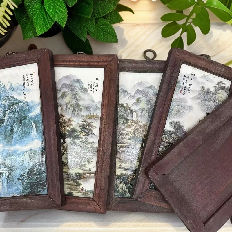 景德镇瓷板画山水系列/不固定任意一幅  30x16cm