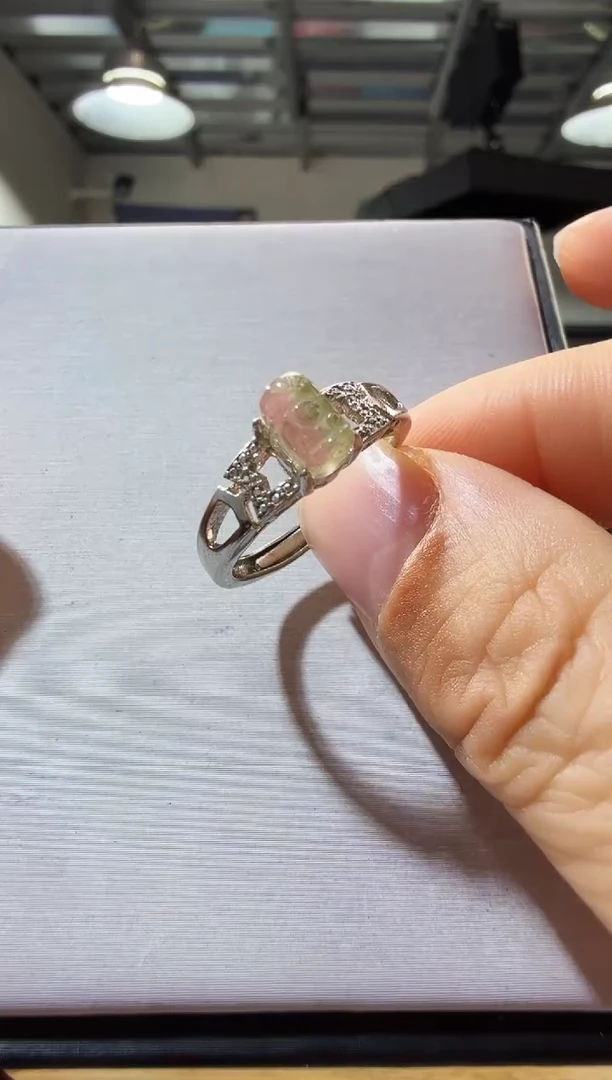 未镶嵌戒指碧玺优0586