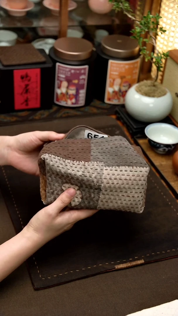 织绣Cici手作刺子绣茶席-651