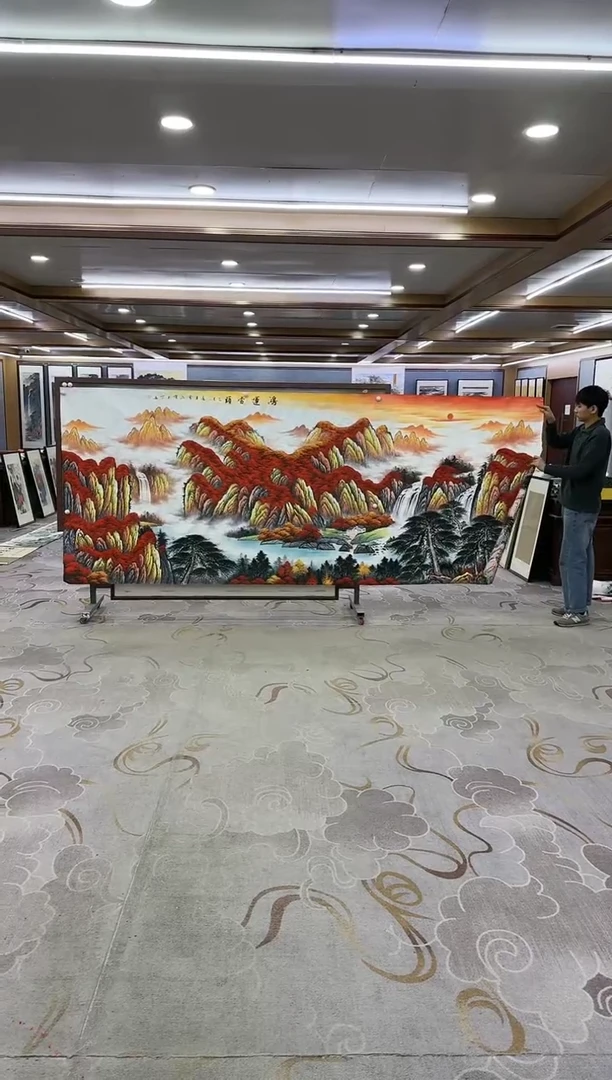 绘画Y-刘雪红-大丈二-山水画
