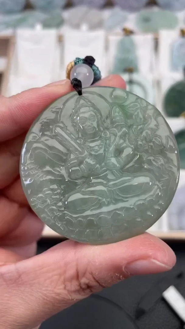 颈饰未镶嵌翡翠天然缅甸翡翠A货391