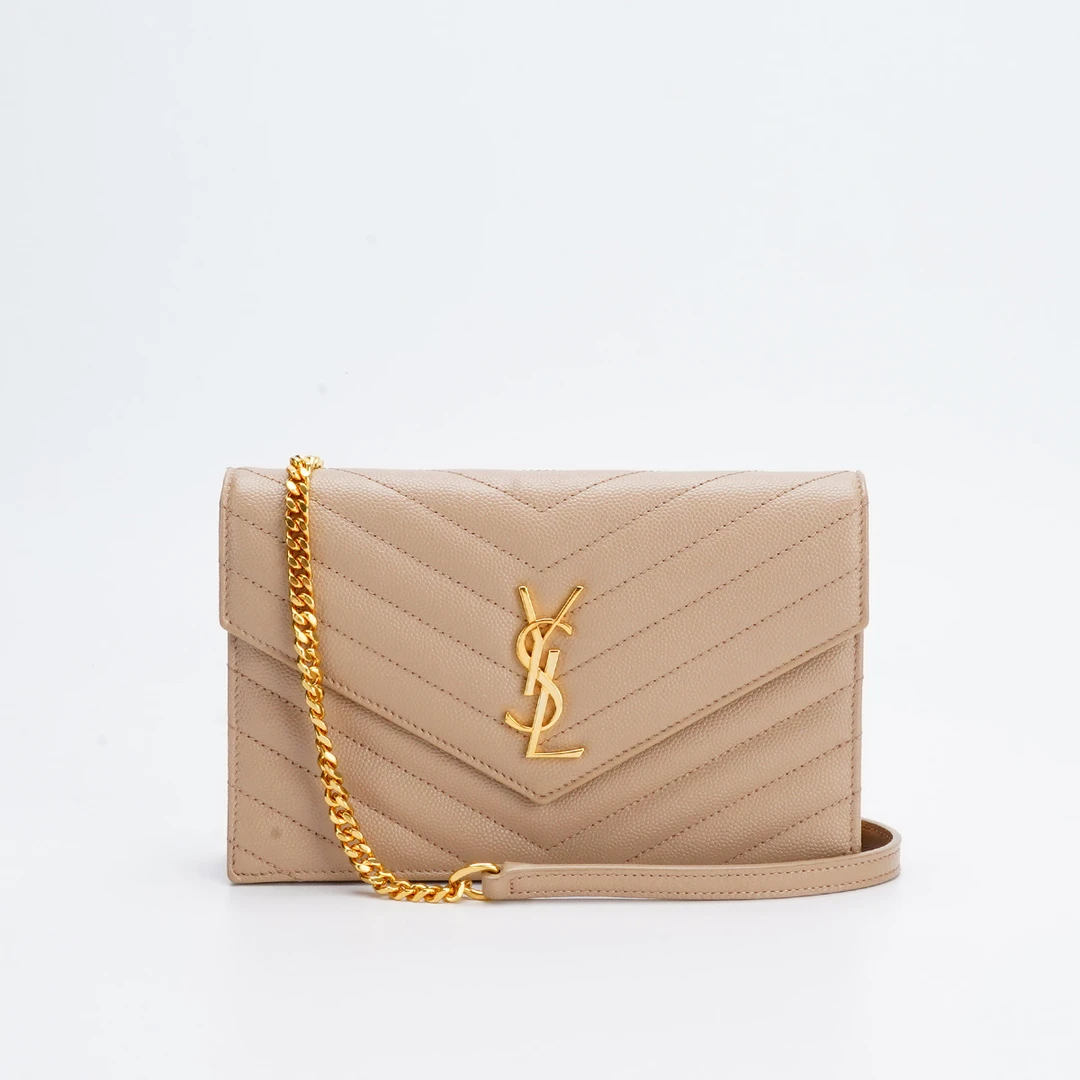 99新 YSL/圣罗兰 【诗诗一口价】信封包小号鱼子酱/BGD902000006/98